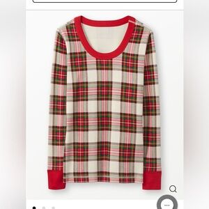 Women's Holiday Long John Pajama Top - medium